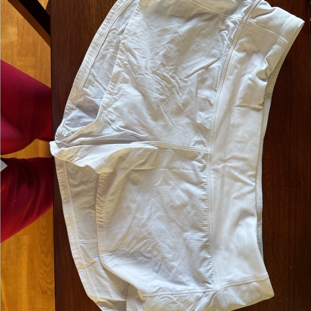 Lululemon Athletica White Athletic Shorts